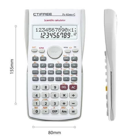 Calculatrice scientifique multifonction pour étudiant.