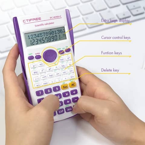 Calculatrice scientifique multifonction pour étudiant.