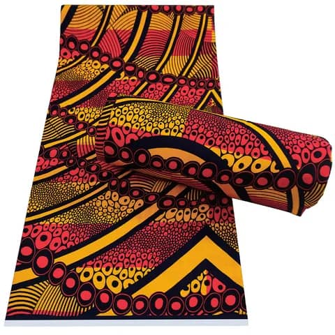 Pagne hollantex africaine 100% coton véritable.