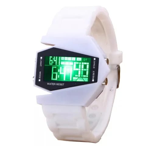 Lumineuse LED montre numérique multifonctionnel silicone sport