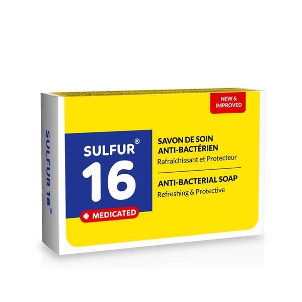 SULFUR 16 - Savon anti-microbien 100g-Côte d'Ivoire