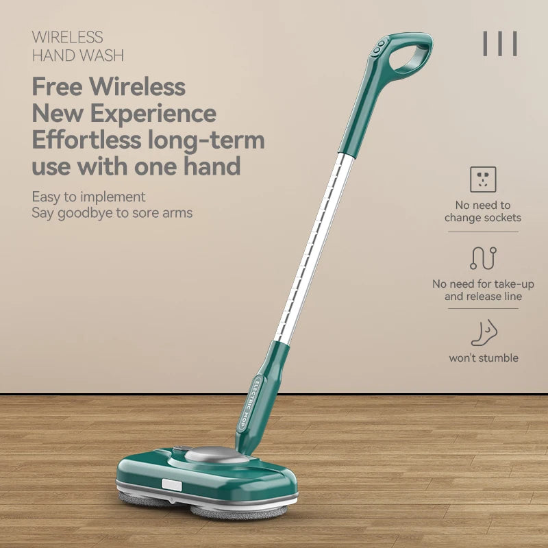 Wireless Cleaner USB Rechargeable Cordless Electric Mop Handheld Clean Mop Floor with Bucket for Home Cleaning Machine Spray Mop