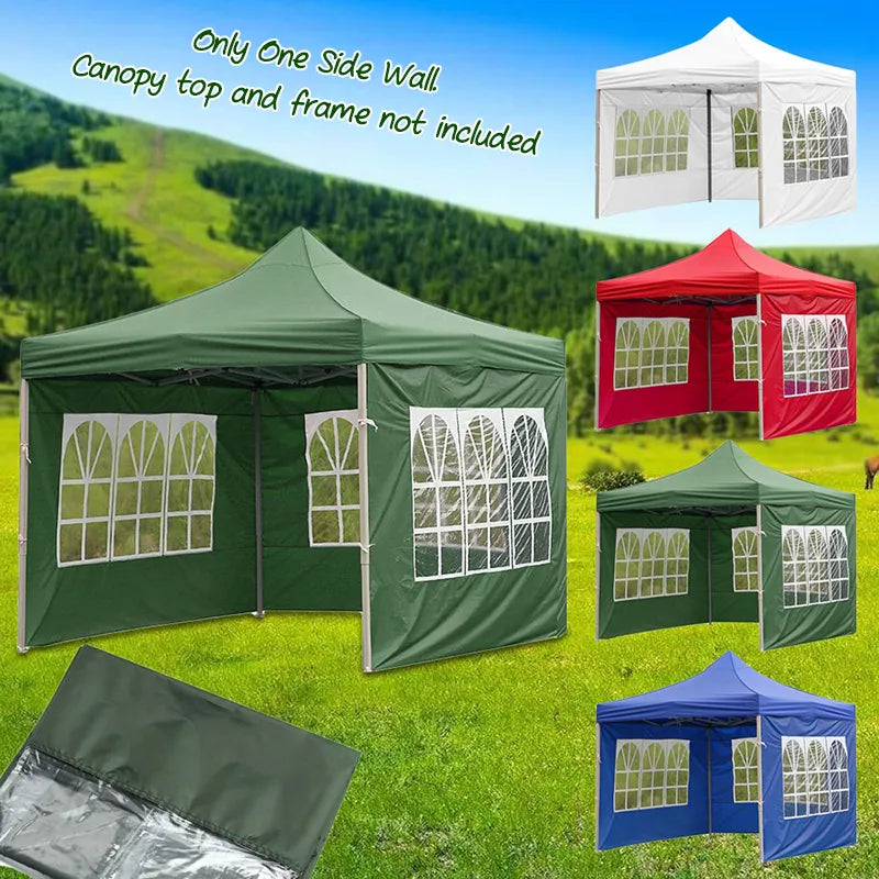 1PC Waterproof Oxford Cloth Tents Only One Side Wall Without Canopy Outdoor Rainproof Canopy Top Gazebo Accessories