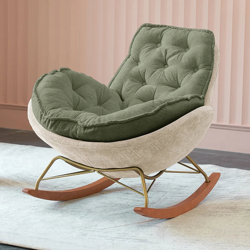 Home Lounge Chairs Room Rocking Modern Armchair Adults Recliner Chairs Green Designer Articulos Para El Hogar Luxury Furniture