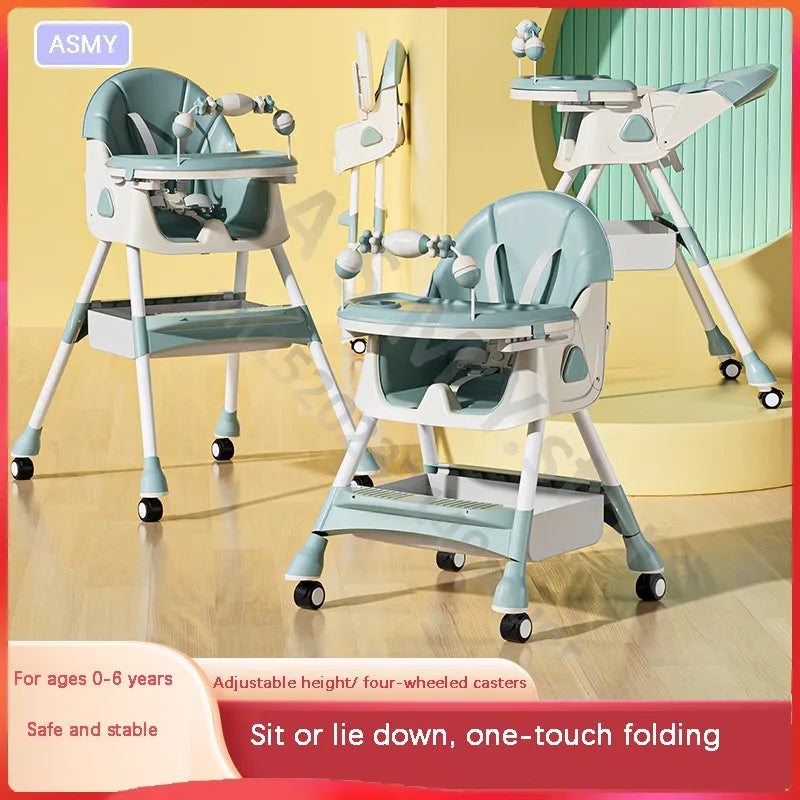 Siège pour enfants inclinable et pliable, table et chaises pour bébé, table à manger et chaises multifonctions, table à manger pour enfants