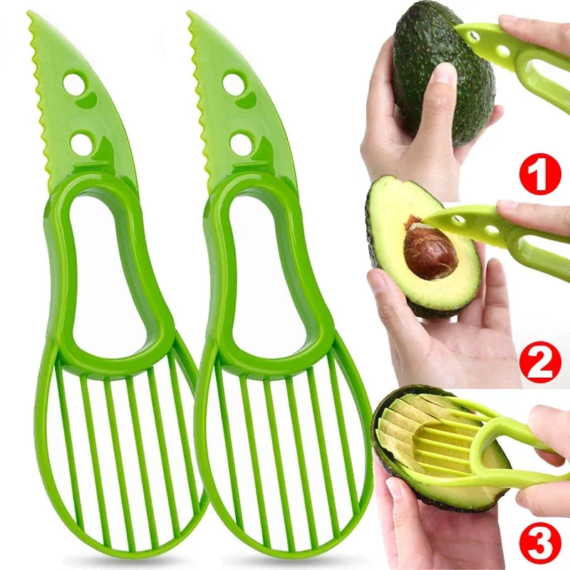 Creative Avocado Cutter Shea Corer Butter Pitaya Kiwi Peeler Slicer Banana Cutting Special Knife Kitchen Veggie Fruit Tools