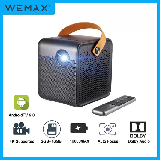 WEMAX DICE 700 ANSI Lumens 1080P FHD Portable Outdoor Movie DLP Projector Auto Focus Dolby Audio Home Theater 4K Supported WiF