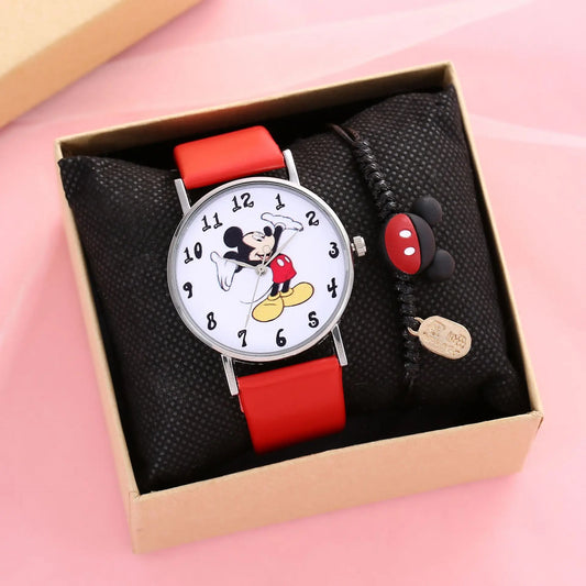 Disney mode Mickey haute qualité femmes hommes montre en acier inoxydable montre à quartz décontractée robe montre cadeau chaud Mickey Mouse marque