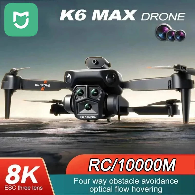 Mijia K6 Max Drone 8K GPS professionnel trois caméras grand Angle flux optique quadrirotor pour éviter les obstacles