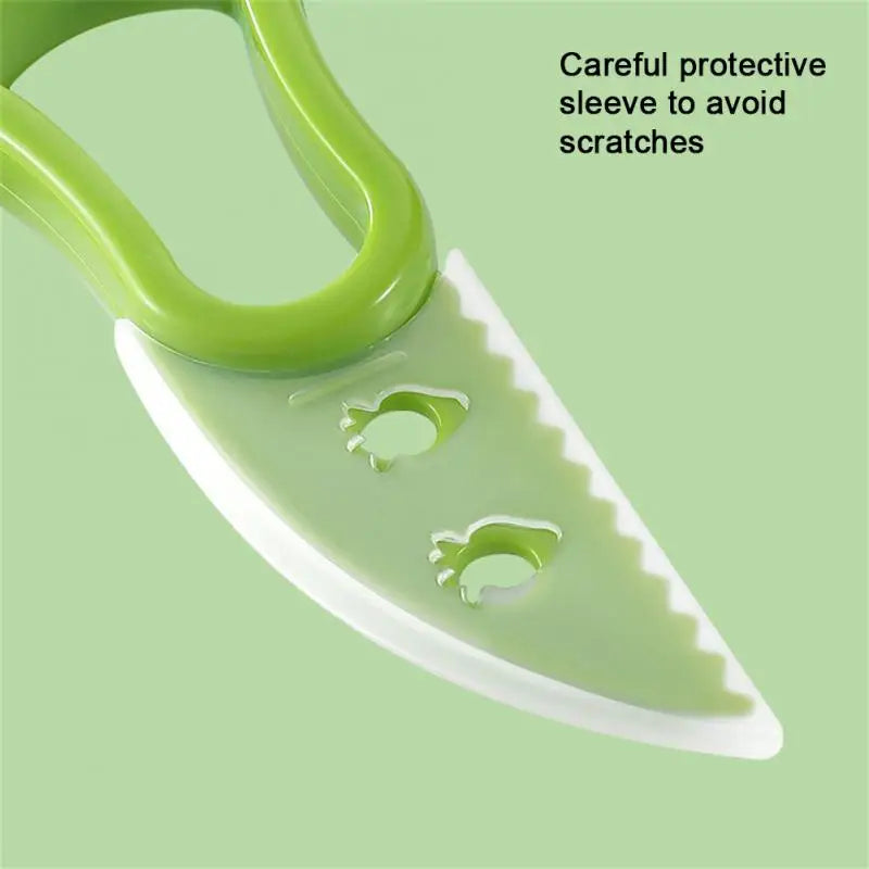 3 In 1 Avocado Slicer non-toxic Avocado Slicer Knife Fruit Peeler Three-in-one Pulp Flesh Separator Fruit Peeler Kitchen Tools