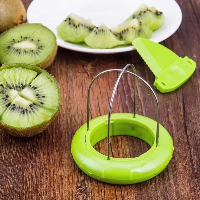 Creative Kiwi Cutter Knife Kitchen Fruit Slicer Peeler Scooper Detachable Salad Cooking Tools Lemon Kiwi Peeling Kitchen Gadgets