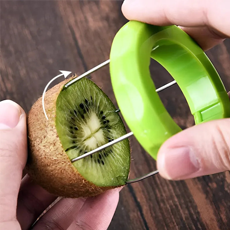 Creative Kiwi Cutter Knife Kitchen Fruit Slicer Peeler Scooper Detachable Salad Cooking Tools Lemon Kiwi Peeling Kitchen Gadgets