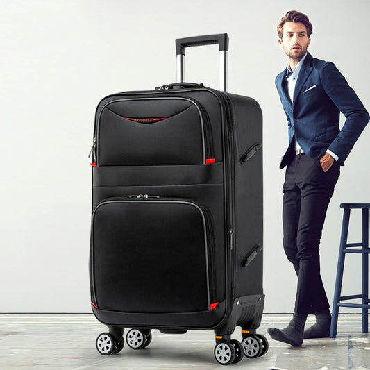 Large capacity Travel Suitcase Trolley Bag Waterproof Oxford Rolling Luggage Universal wheels 20 inch Cabin Carry on Luggage