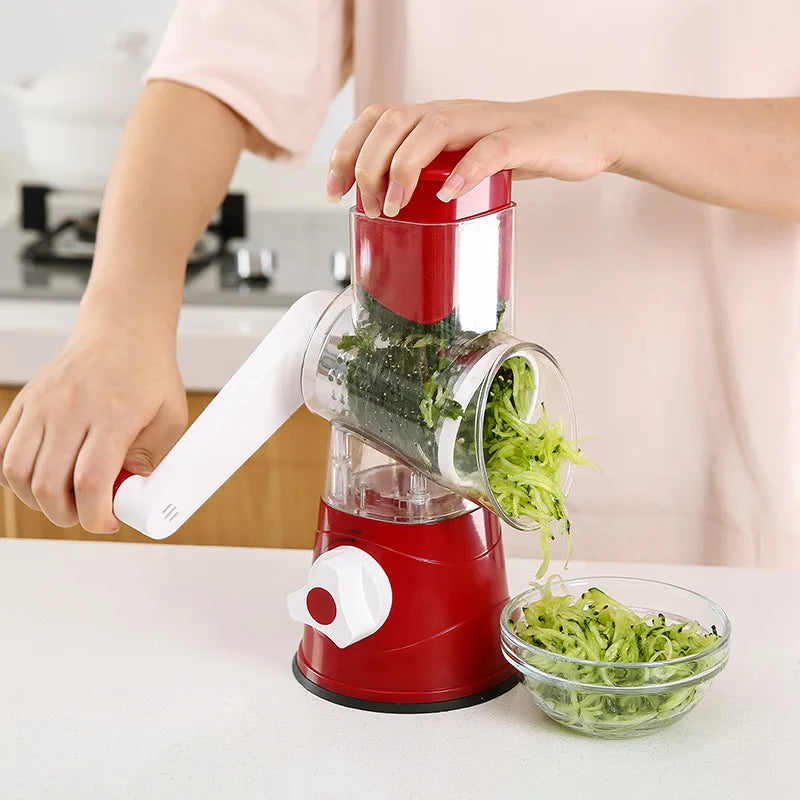 Manual Vegetable Grater Potato Carrot Cutter Slicer Stainless Steel Vegetable Shredder Cheese Roller Cutter Home Kitchen Gadgets