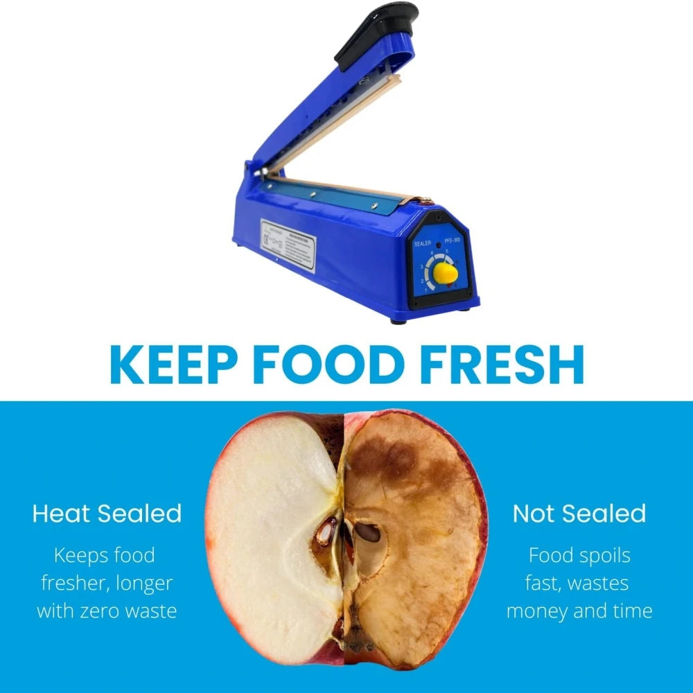 Electric Heat Sealing Machine Fast Heat Sealer Hand Press Vacuum Food Plastic Bag Bobo Ballons Impulse Sealer Packaging Machine