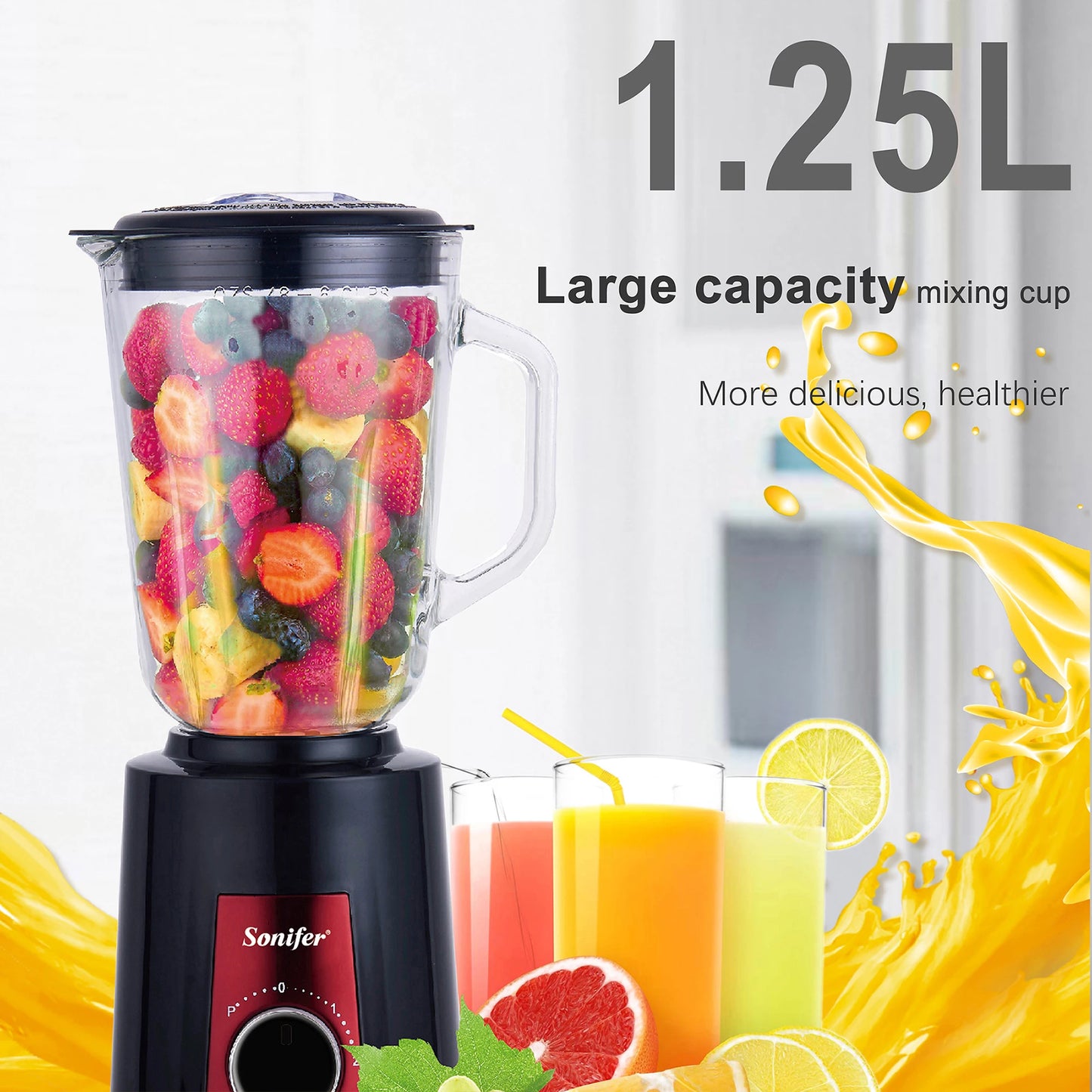 2 in 1 Stand Blender&Meat Grinder&Juicer&Grinding 350W Stainless Steel Kitchen Mixer Fruit Food Processor Ice Smoothies Sonifer