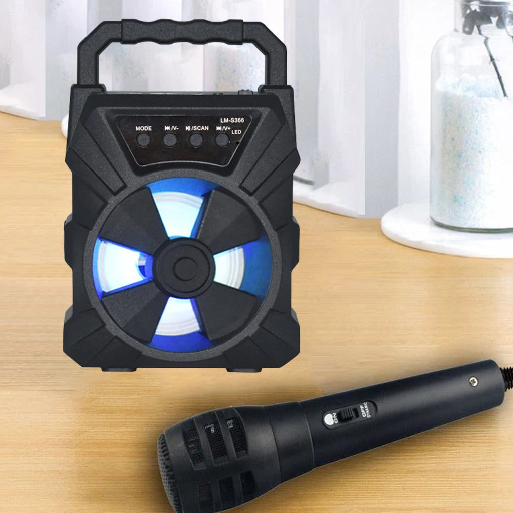 Wireless Speaker Portable Outdoor Mini Bass Sound Home Bluetooth-compatible Loudspeaker with Microphone