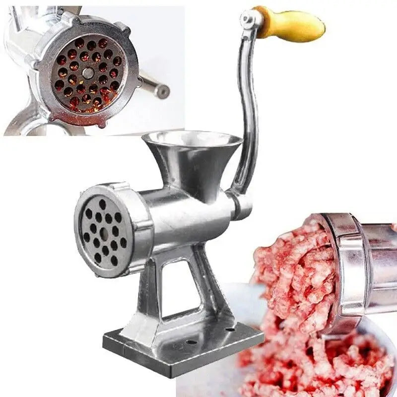 Heavy Duty Meat Grinder Mincer Stuffer Manual Sausage Filler Sauce Maker Machine