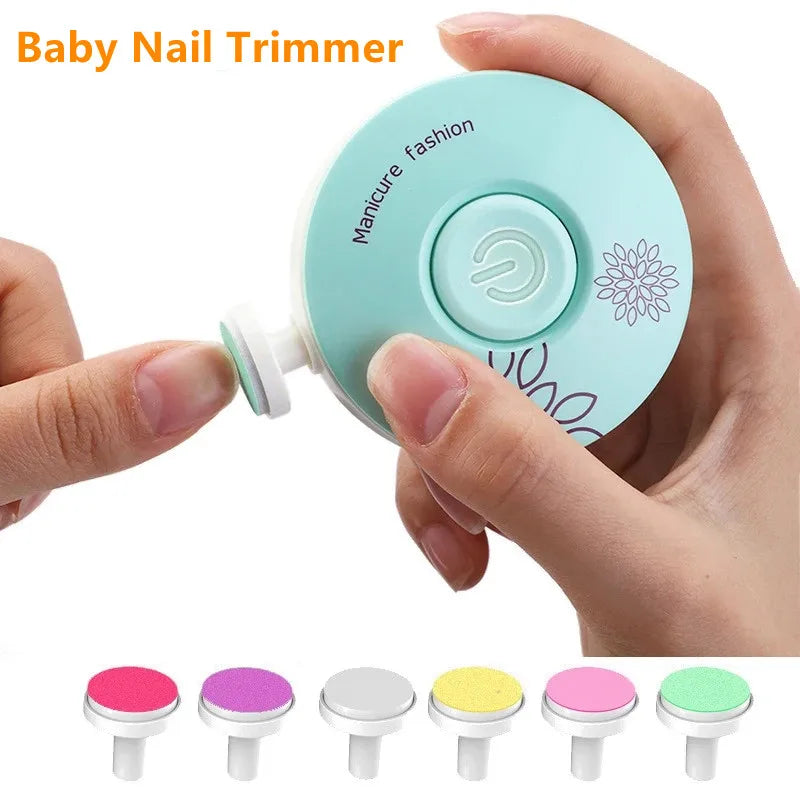 Baby Electric Nail Trimmer Kids Adults Nail Polisher Tool Manicure Scissors Newborn Baby Hygiene Kit Baby Nail Clipper Cutter