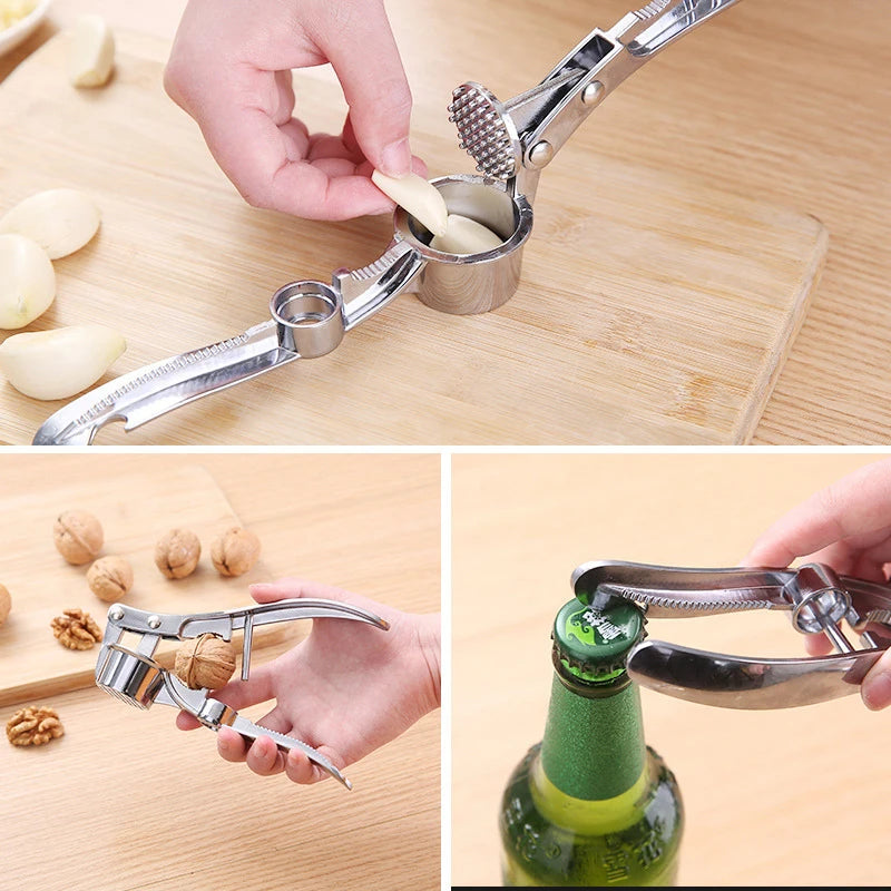 1/2/3PCS Garlic Press Crusher Mincer Kitchen Stainless Steel Garlic Smasher Squeezer Manual Press Grinding Tool Kitchen Mincer