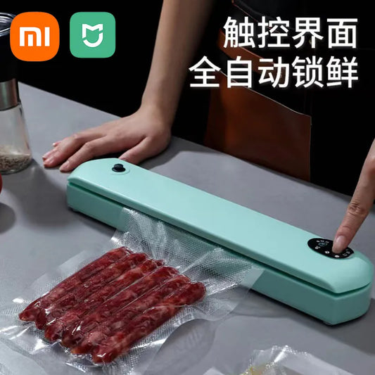 Xiaomi Mijia New Vacuum Sealer Packaging Machine 220V/110V with10pcs Vacuum Bags Household Green Food Vacuum Sealer Degasser