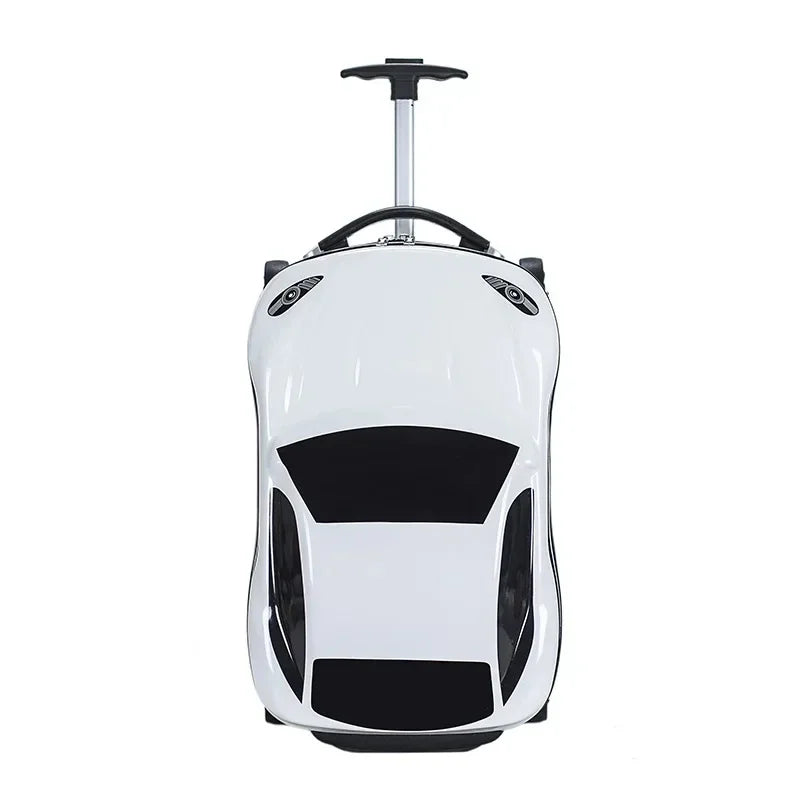 Cartoon Car kid's Luggage 18 inch Travel Boarding Trailer Box Universal Wheel Children's Trolley suitcase maletas de viaje