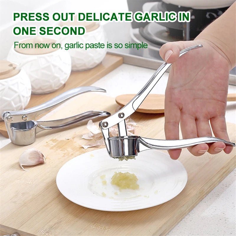 Imitating Stainless Steel Garlic Press Crusher Kitchen Cooking Vegetables Ginger Squeezer Masher Handheld Ginger Mincer Tools