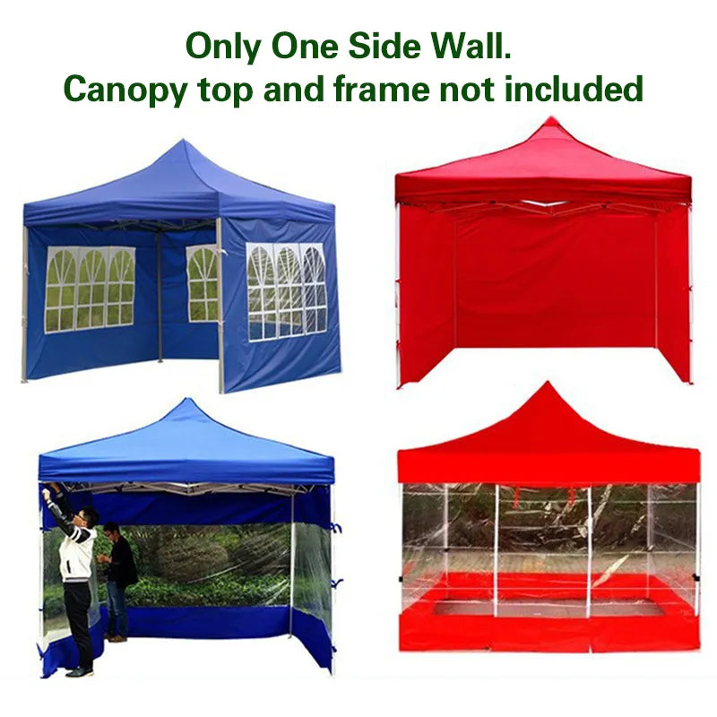 1PC Waterproof Oxford Cloth Tents Only One Side Wall Without Canopy Outdoor Rainproof Canopy Top Gazebo Accessories