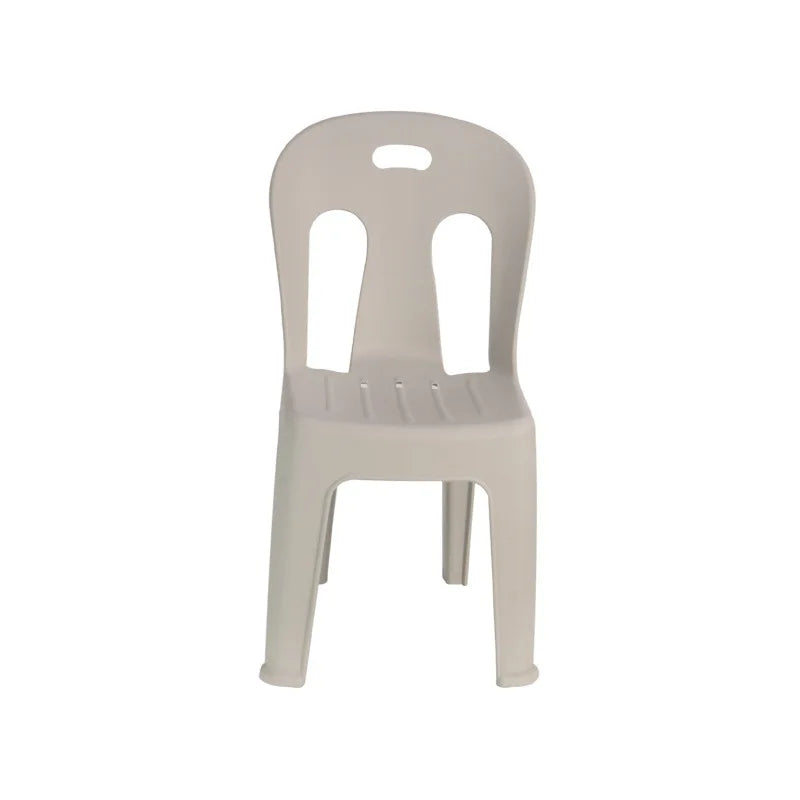 128Plastic chair thickened Nordic leisure home dining chair adult backrest chair outdoor food stall armless table and chair