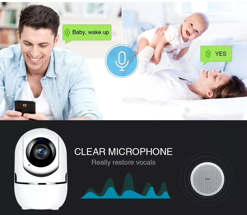 Ycc365 Plus 1080P Cloud HD IP Camera WiFi Auto Tracking Camera Baby Monitor Night Vision Security Home Surveillance Camera_Winnie Lin