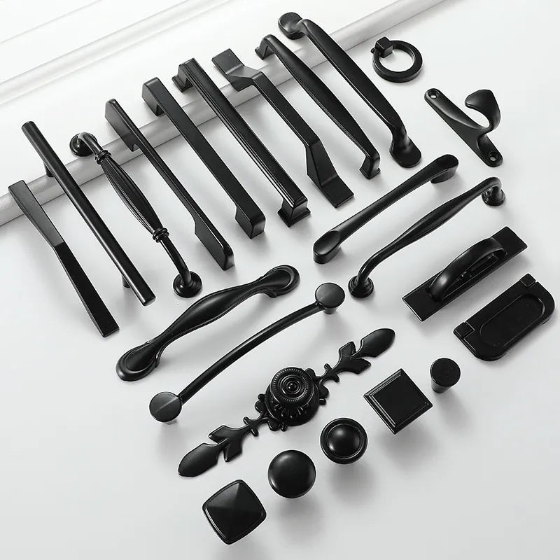 Black Handles for Furniture Cabinet Knobs and Handles Kitchen Handles Drawer Knobs Cabinet Pulls Cupboard Handles Knobs