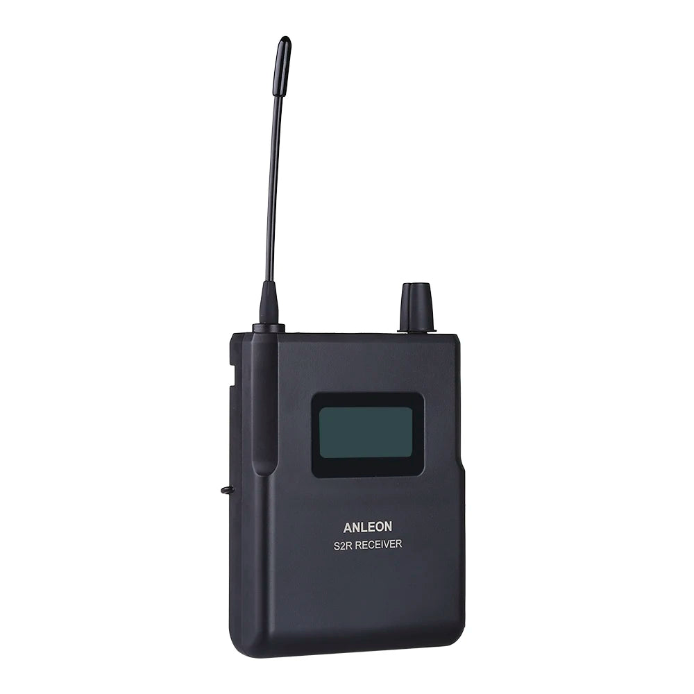 ANLEON S2 Receiver for S2 Wireless Personal In-ear Monitor System 863-865/670-680/526-535/561-568MHz IEM UHF Monitoring Earphone