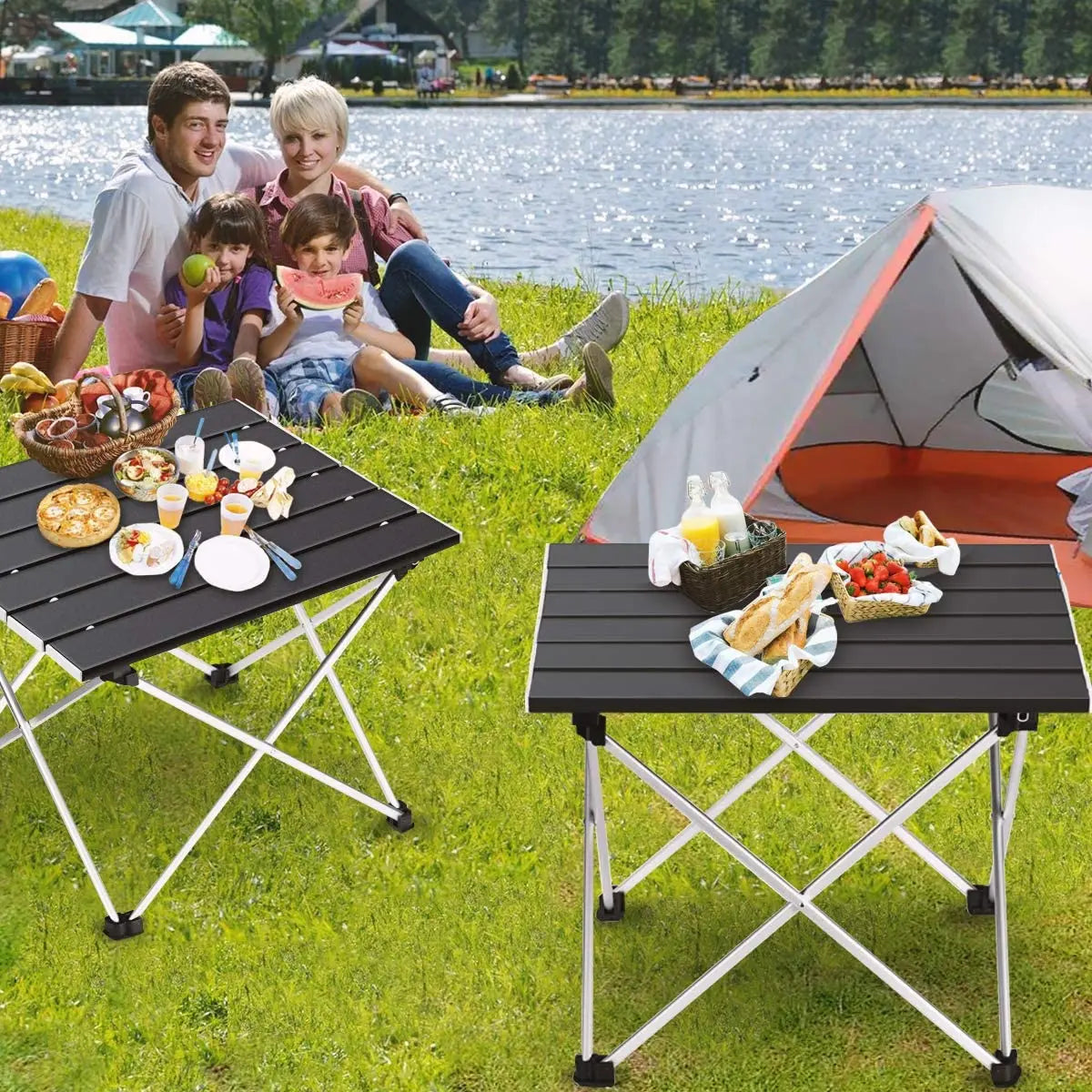 Ultralight Portable Folding Camping Table Foldable Outdoor Dinner Desk High Strength Aluminum Alloy For Garden Party Picnic BBQ