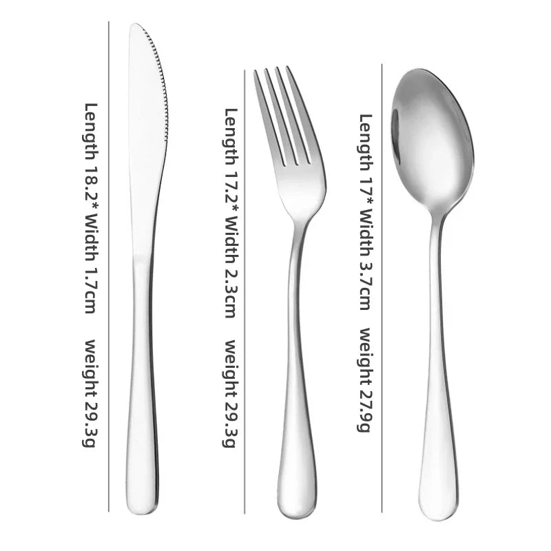 Portable Stainless Steel Cutlery Suit with Storage Box Chopstick Fork Spoon Knife Travel Household Tableware Set Camping Cutlery