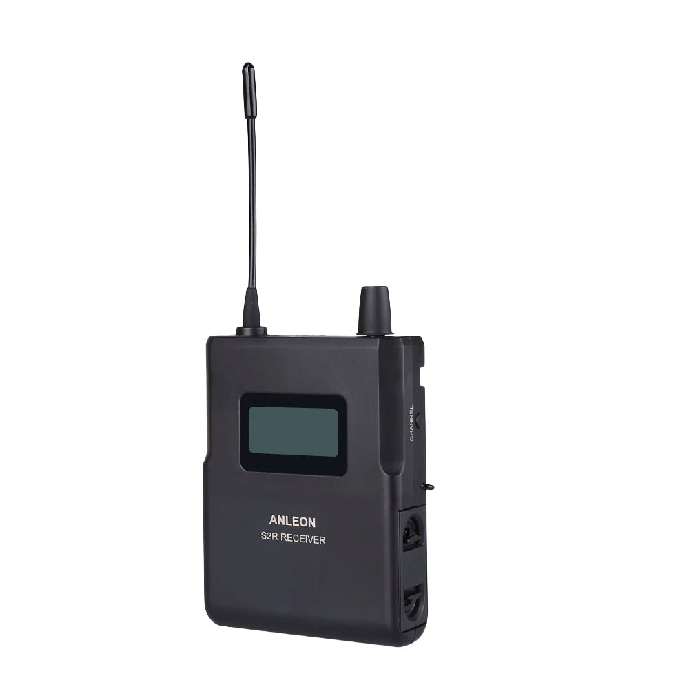 ANLEON S2 Receiver for S2 Wireless Personal In-ear Monitor System 863-865/670-680/526-535/561-568MHz IEM UHF Monitoring Earphone