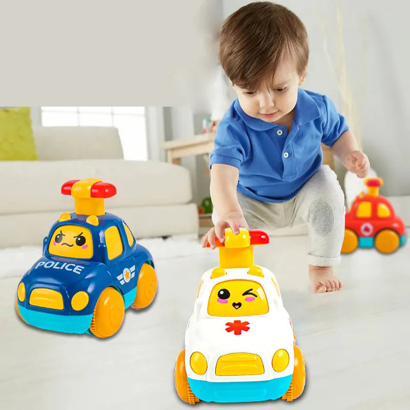 Baby Toy Cars for 1 2 3 Year s Boy Gift Press and Go Cartoon Truck Educational Toys Pull Back Cars Toys for Toddlers 12 18 Month