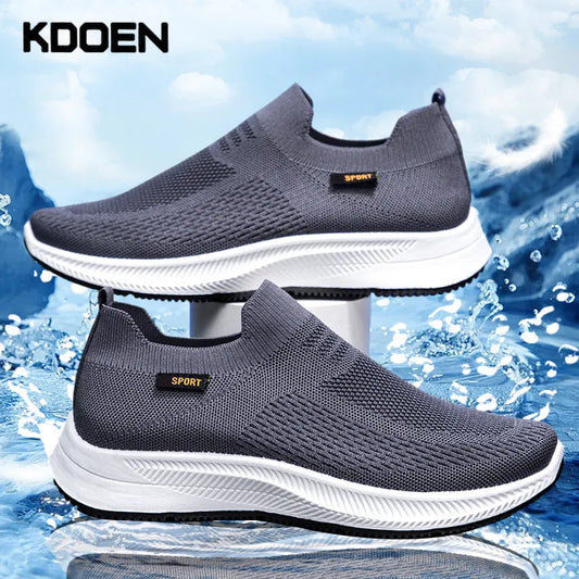 KDOEN Summer Shoes For Men Loafers Breathable Men's Sneakers Fashion Comfortable Casual Shoe Tenis Masculin Zapatillas