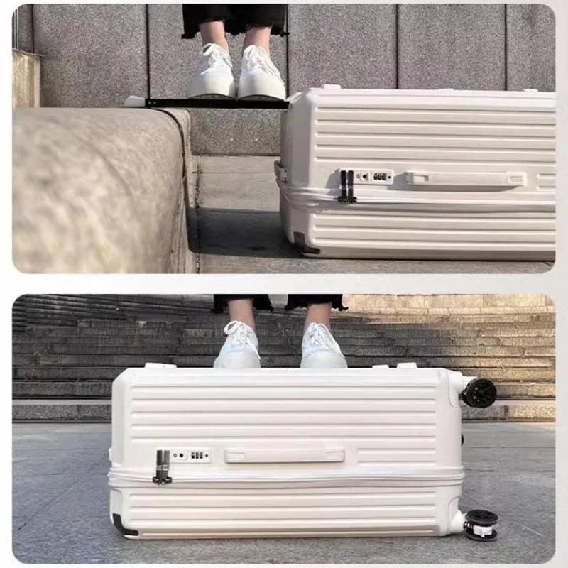 Five Wheel Large Capacity Thickened Trolley Box Universal Wheels For Overseas Shipment Password Luggage Suitcase Case Pack Trunk