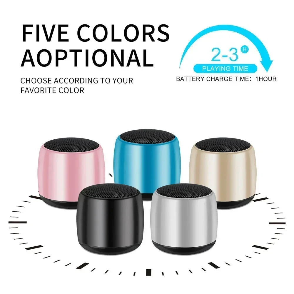 Small Wireless Bluetooth Speaker Mini Cute Mobile Phone Subwoofer Outdoor Portable Audio Powerful Sound Box Home Soundbar for PC