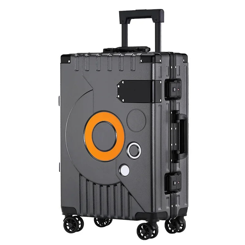 20 22 24 26 Inch Travel Spinner Luggage Aluminum Frame Rolling Suitcase Man Women Fashion Trolley Case Business Boarding Box