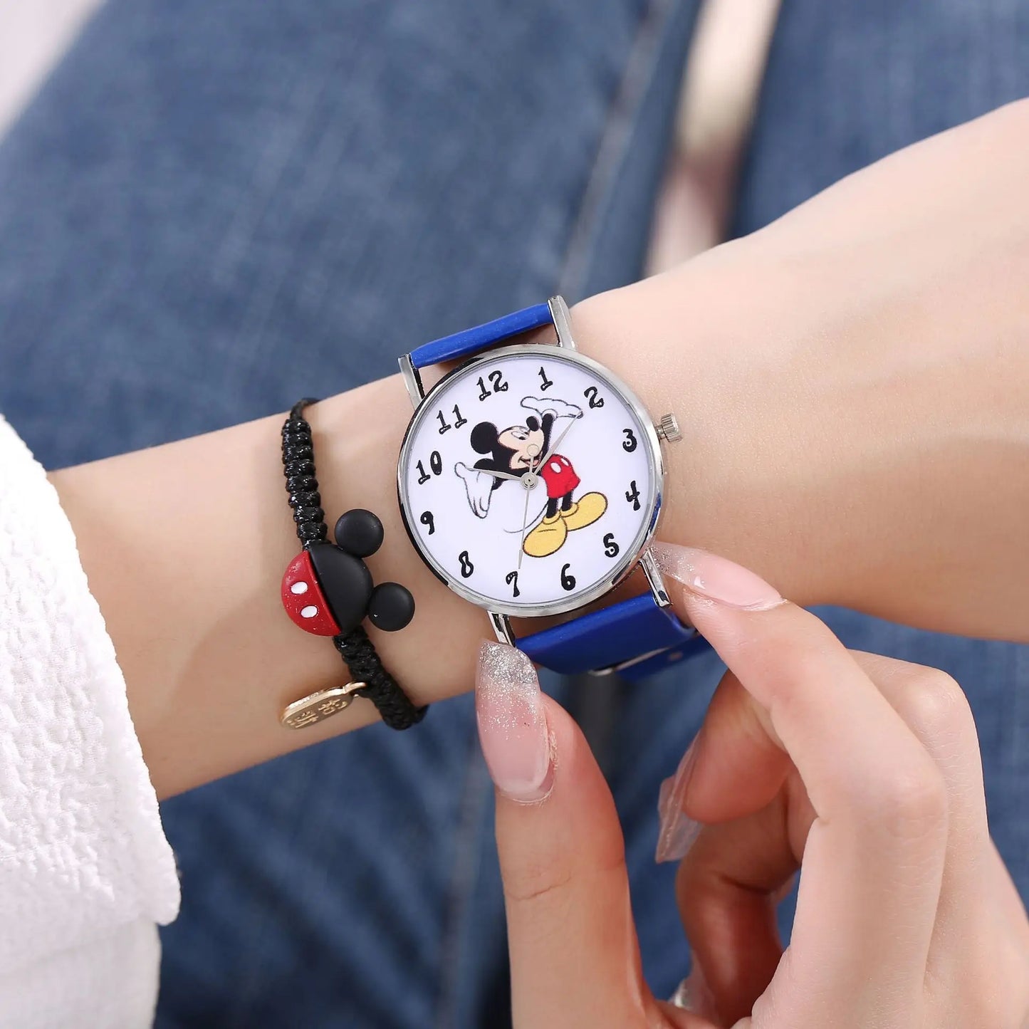 Disney mode Mickey haute qualité femmes hommes montre en acier inoxydable montre à quartz décontractée robe montre cadeau chaud Mickey Mouse marque