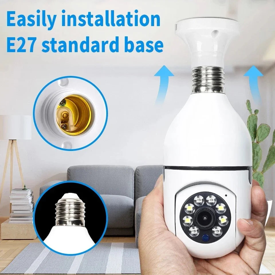 ICSEE E27 Wifi Ampoule Caméra 4MP Wifi PTZ Coloré Vision Nocturne Audio Bidirectionnel Moniteur Pour Bébé Suivi Automatique Sécurité À Domicile CCTV Camera_Winnie Lin