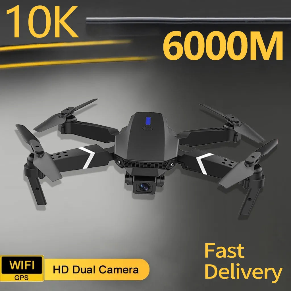 Nouveau Drone E88 PRO professionnel, caméra HD grand Angle 10K, hauteur fixe, télécommande pliable, hélicoptère Quadrotor, jouet pour enfants