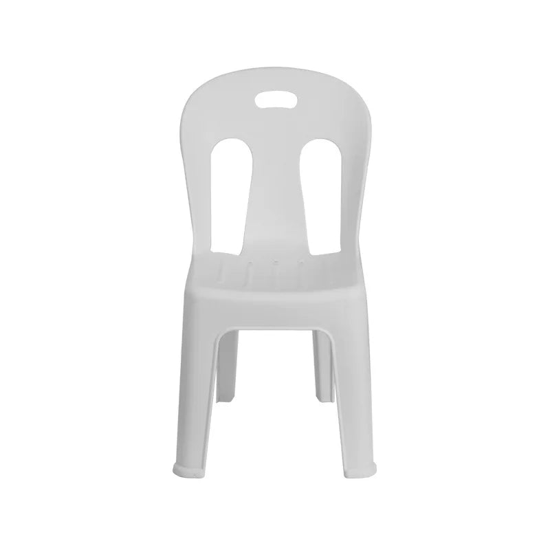 128Plastic chair thickened Nordic leisure home dining chair adult backrest chair outdoor food stall armless table and chair