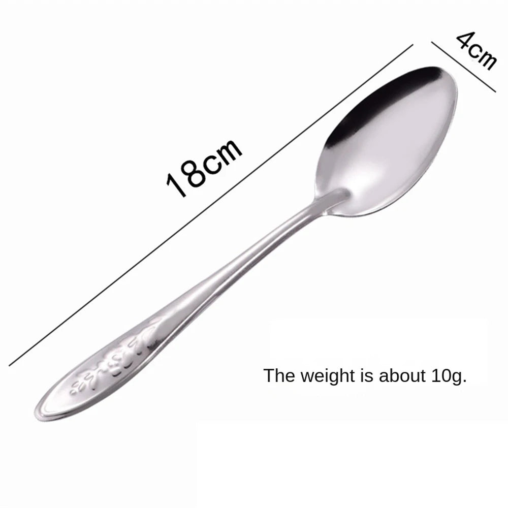 10/20/50PCS Spoon Smooth Edges Without Damaging The Mouth Fashionable And Aesthetically Pleasing Tableware Eating Spoons