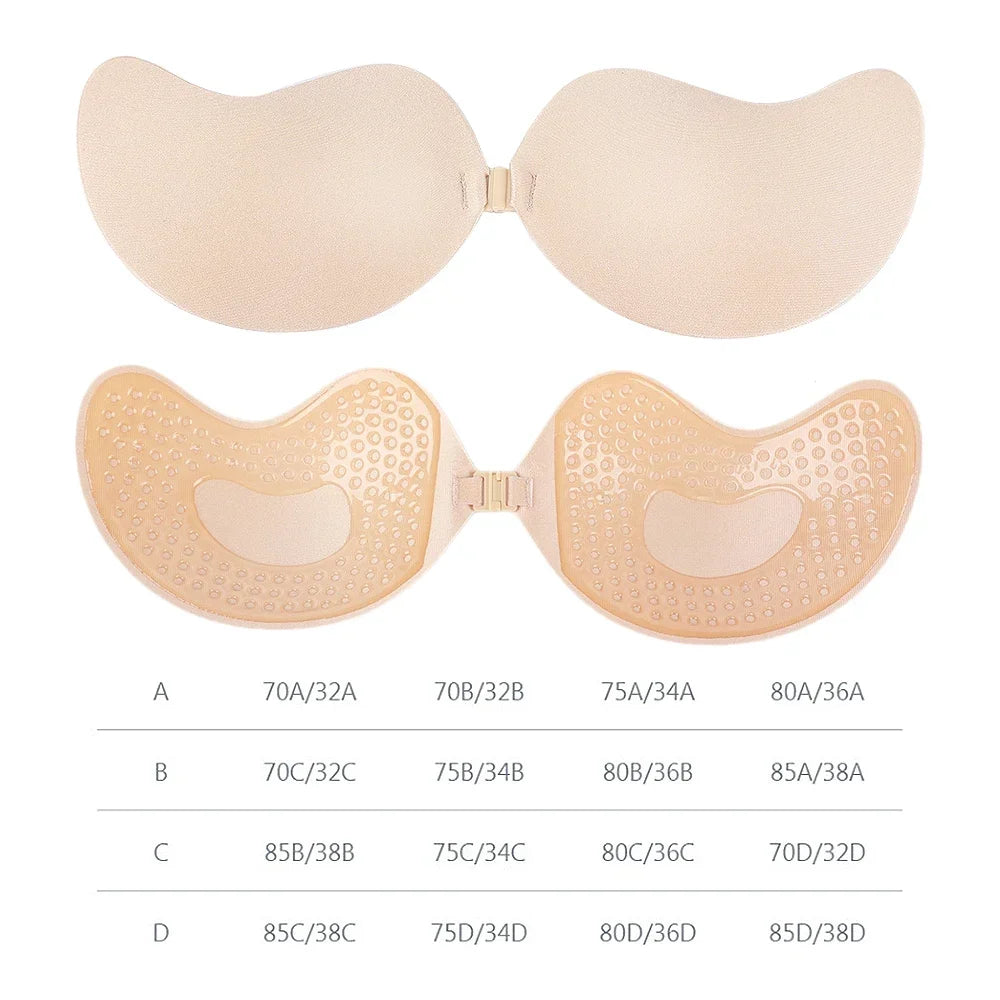 Soutien-gorge adhésif Invisible sans bretelles, soutien-gorge Push Up sans bretelles, Lingerie pour femmes, couvre-tétons en Silicone sans couture, sous-vêtements Bralette.