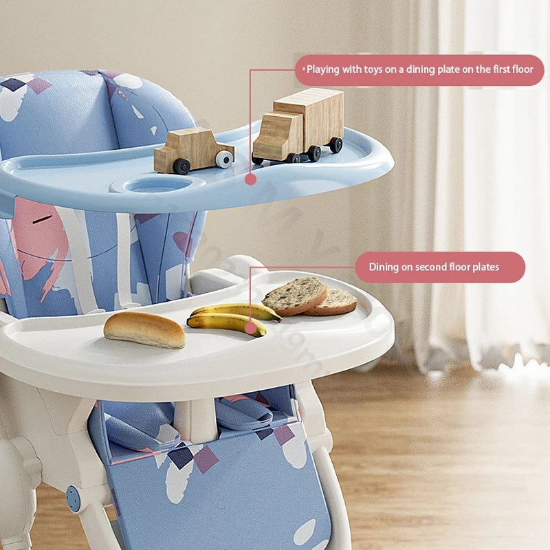 Chaise de salle à manger pour enfants/bébé de 1 à 3 ans apprenant à s'asseoir et à manger/chaise de salle à manger pliable multifonctionnelle pour bébé