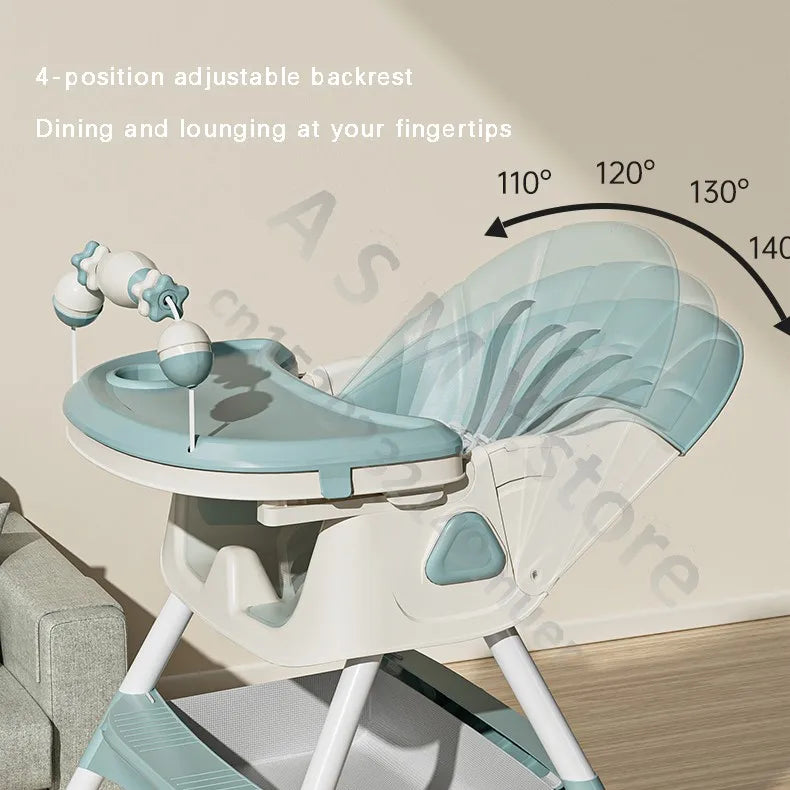 Siège pour enfants inclinable et pliable, table et chaises pour bébé, table à manger et chaises multifonctions, table à manger pour enfants