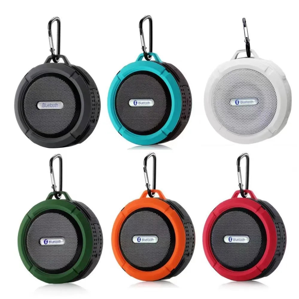 C6 Portable Bluetooth Speaker Wireless Waterproof Suction Cup Outdoor Sport Sound Box Mini Audio Subwoofer TF Mobile Loudspeaker