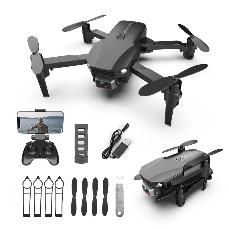 Mini Drone 4K 1080P HD caméra WiFi Fpv pression de l'air maintien d'altitude pliable quadrirotor RC Dron enfant jouet garçons cadeaux